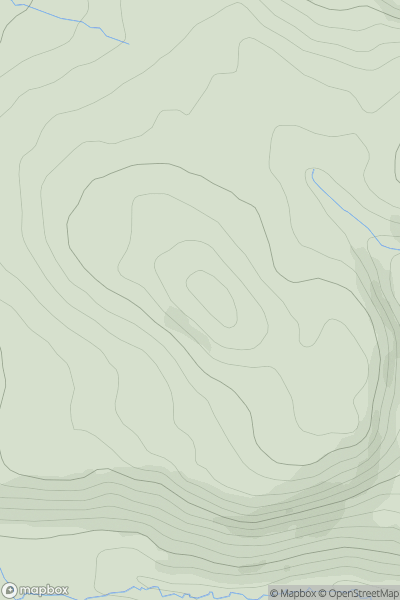 Thumbnail image for Pole Hill [Central Scotland from Dumbarton to Montrose] showing contour plot for surrounding peak